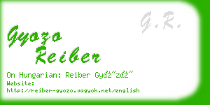 gyozo reiber business card